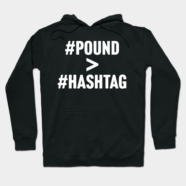 #Pound > #Hashtag Hoodie by TextTees